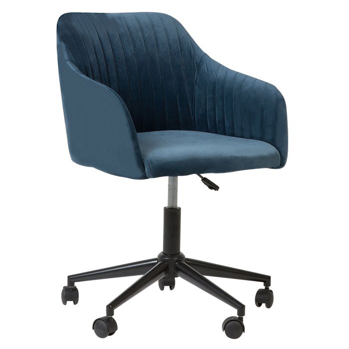 Velvet Desk Chair Teal Blue VENICE