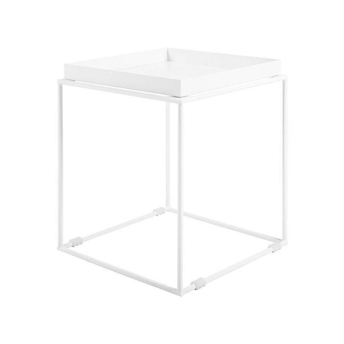 Metal Side Table White SAXON