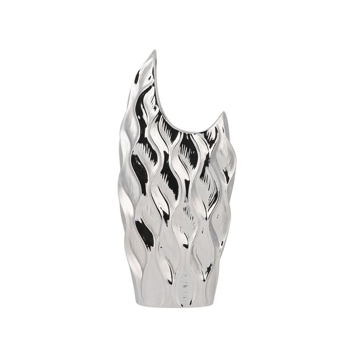 Stoneware Decorative Vase 35 Silver