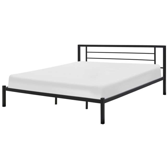 Metal EU Super King Size Bed Black CUSSET