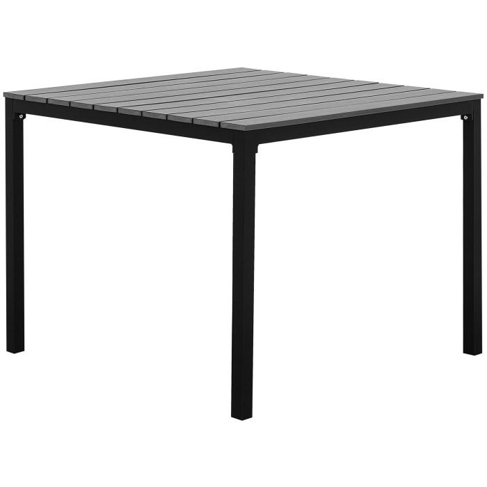 Garden Dining Table 95 x 95 cm Grey PRATO