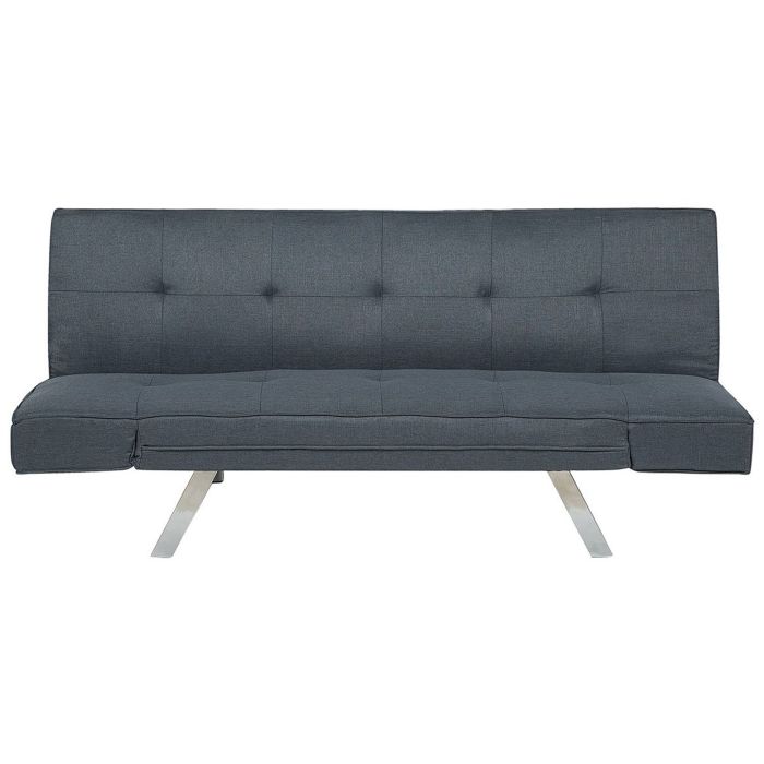 Fabric Sofa Bed Dark Blue BRISTOL II