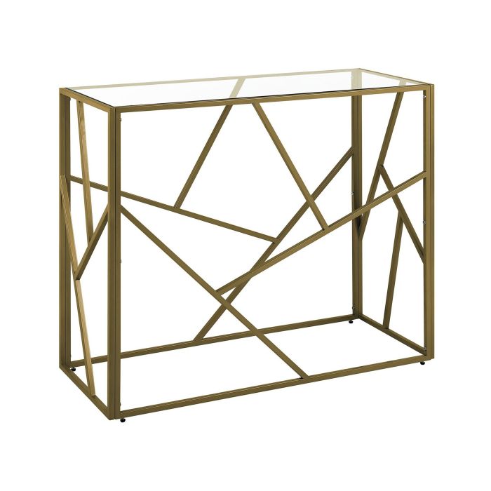Glass Top Console Table Gold ORLAND