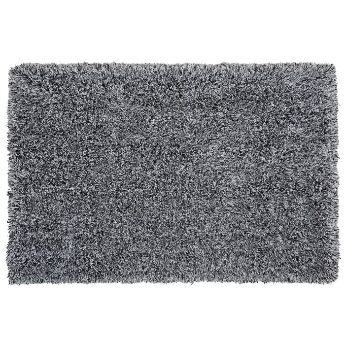 Shaggy Area Rug 160x230cm Black and White