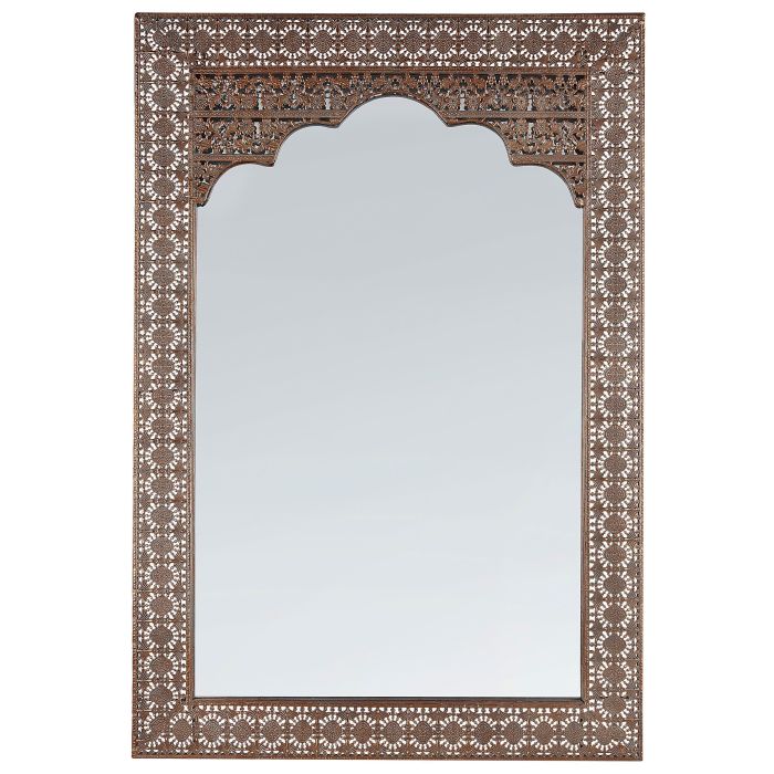 Metal Wall Mirror 60x90cm Copper