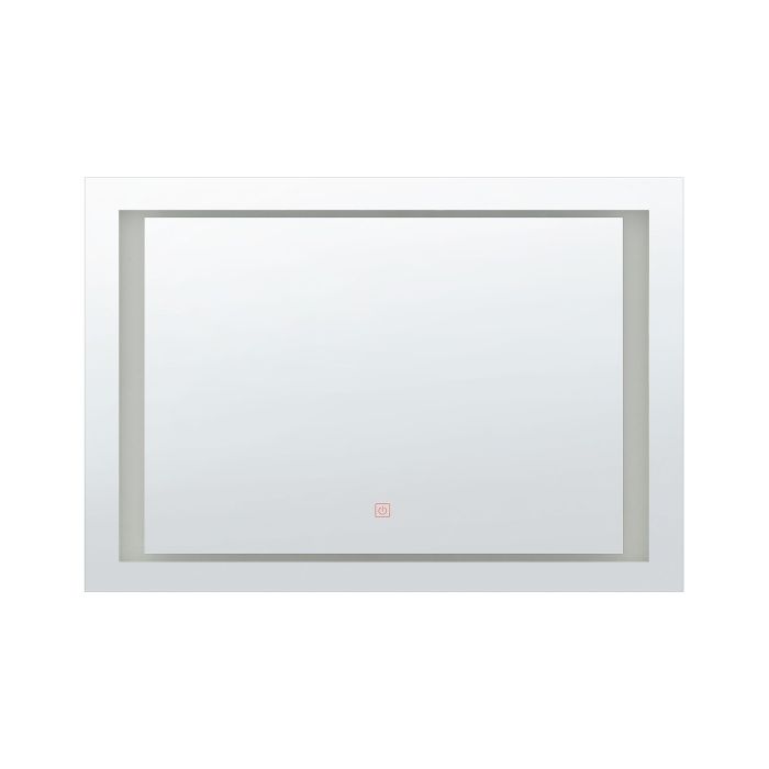 LED Wall Mirror 60x80cm Silver