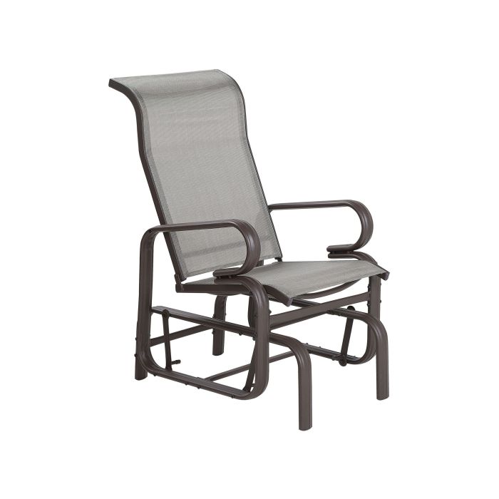 Rocking Garden Chair Brown BORGIO