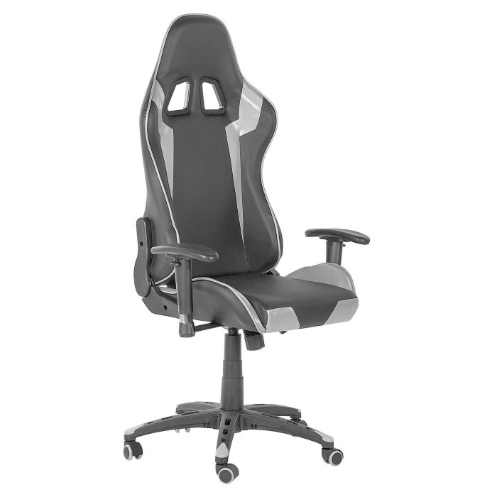 Gaming Chair Black and Silver KNIGHT