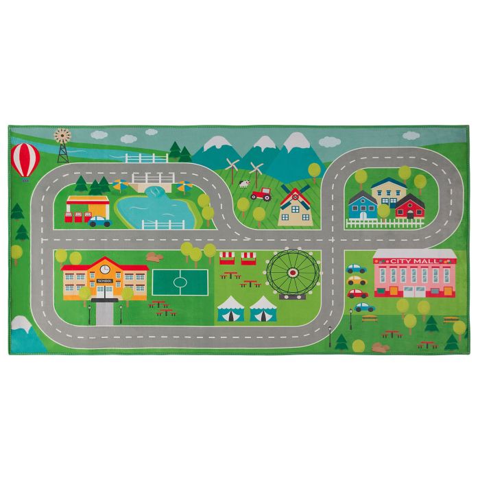 Kids Rug City Print 80x150cm
