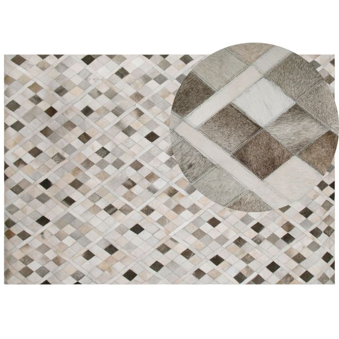 Cowhide Area Rug 160x230cm Multicolour
