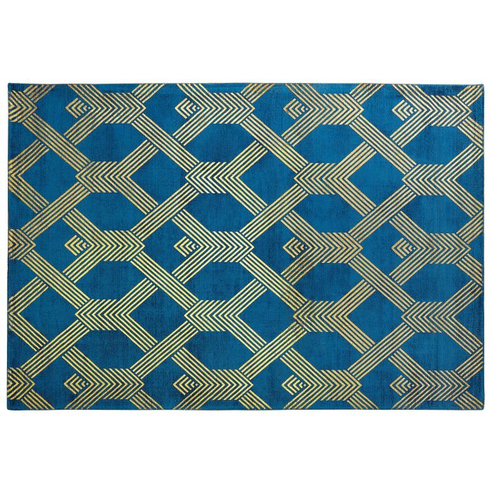 Viscose Rug 160x230cm Blue