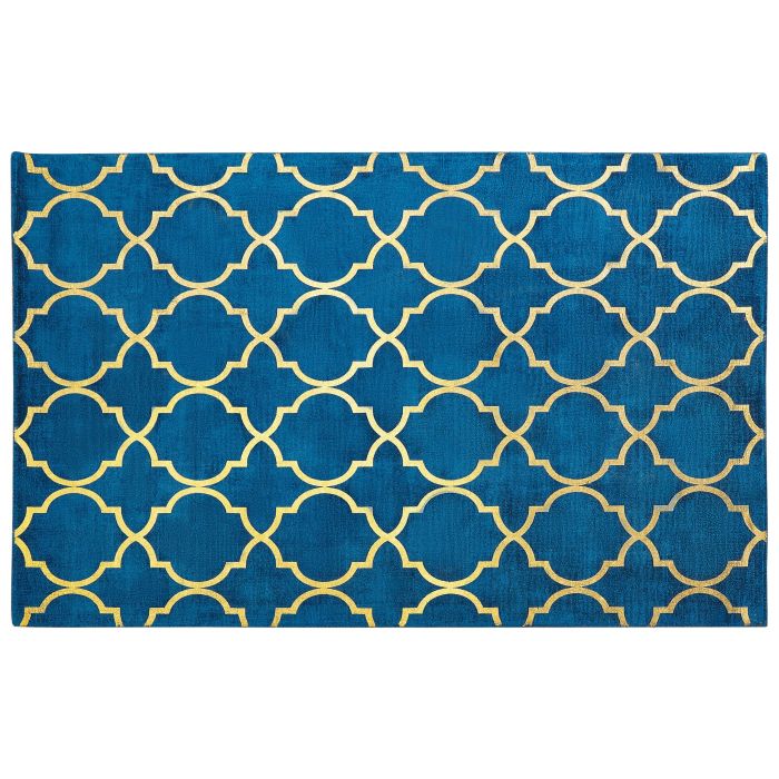 Viscose Rug 140x200cm Blue