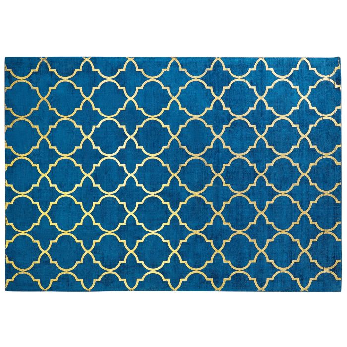 Viscose Rug 160x230cm Blue