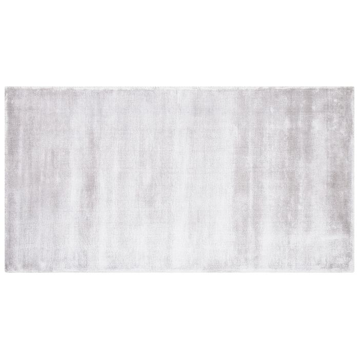 Viscose Area Rug 80x150cm Light Grey
