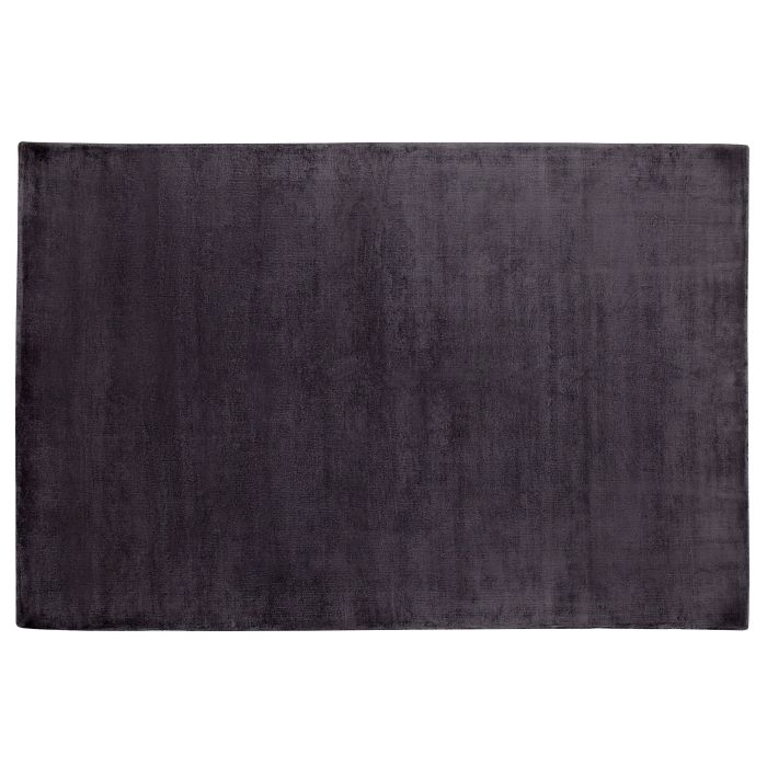 Viscose Area Rug 140x200cm Dark Grey