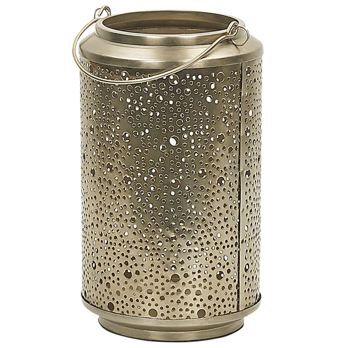 Metal Candle Lantern 25 cm Gold CORFU