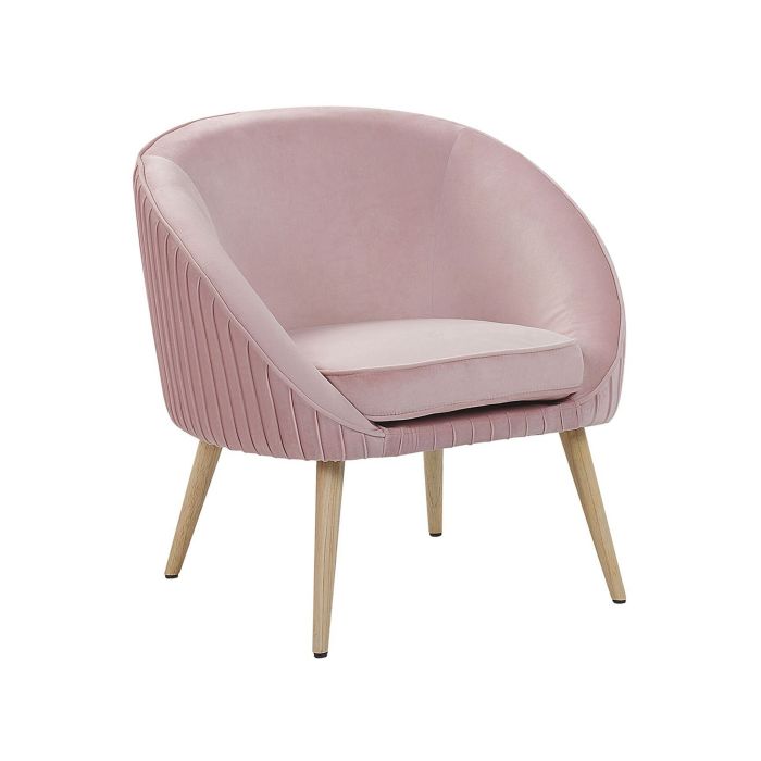 Velvet Armchair Pink TROMSO