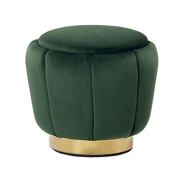Velvet Pouffe Green IRVING