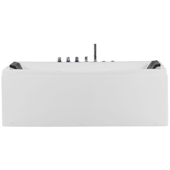 Whirlpool Bath with LED 1730 x 820 mm White MOOR