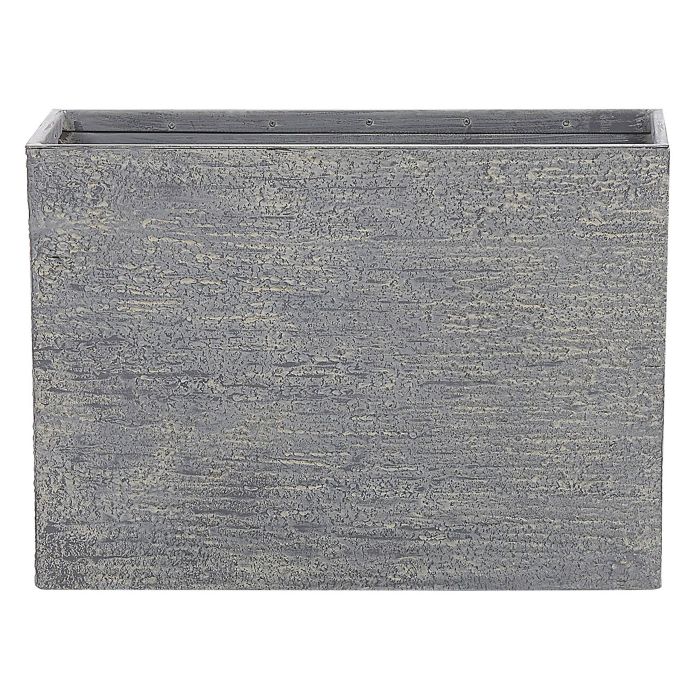 Rectangular Plant Pot 29 x 70 x 50 cm Grey EDESSA