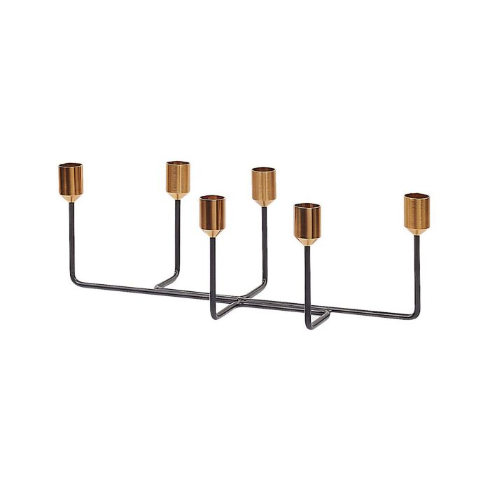 Metal Candelabra 12cm Black