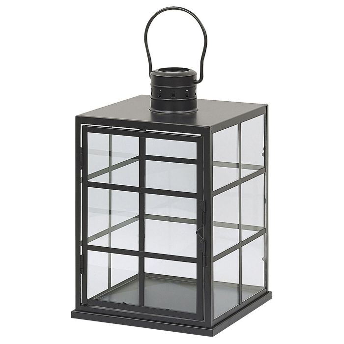 Metal Candle Lantern 33 cm Black BINTAN