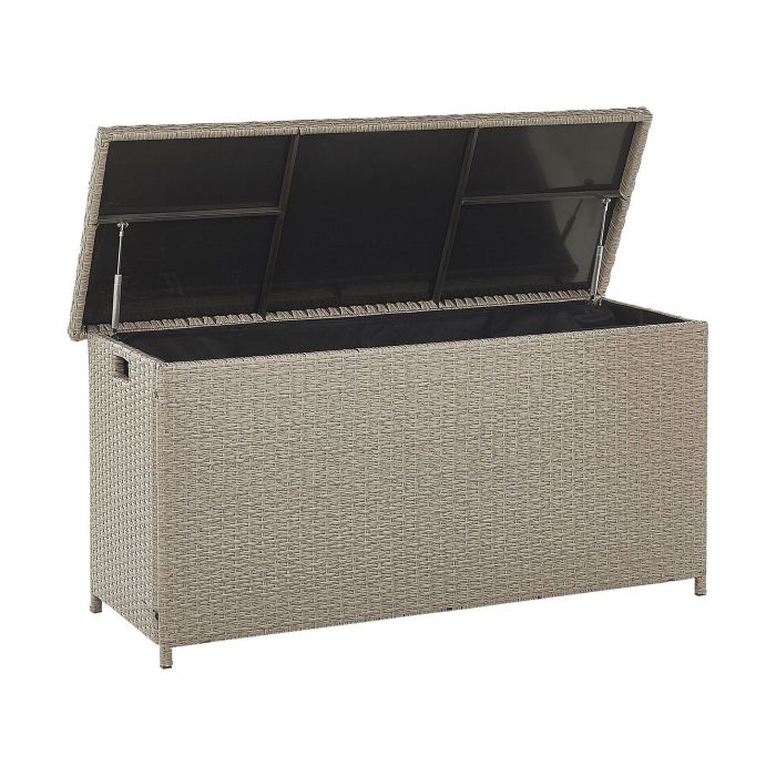 PE Rattan Storage Box 126 x 46 cm Taupe MODENA
