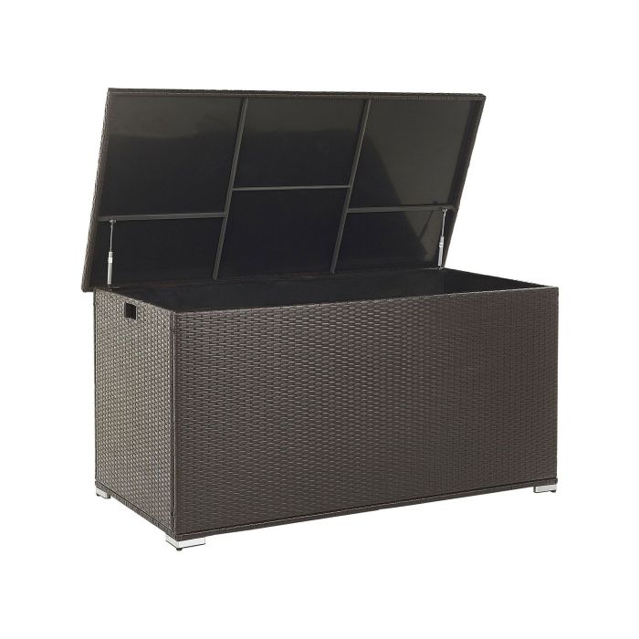 PE Rattan Storage Box 155 x 75 cm Brown MODENA