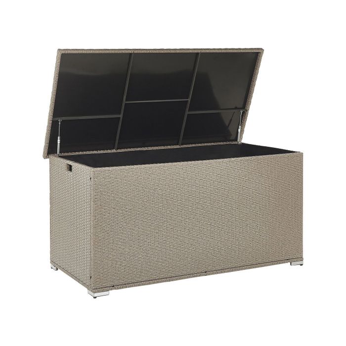 PE Rattan Storage Box 155 x 75 cm Taupe MODENA