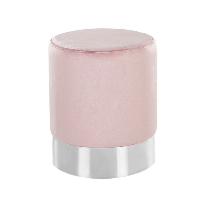 Velvet Pouffe Pink BRIGITTE