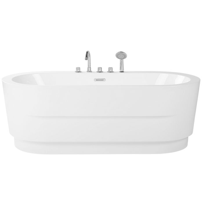Freestanding Bath with Fixtures 1700 x 800 mm White EMPRESA