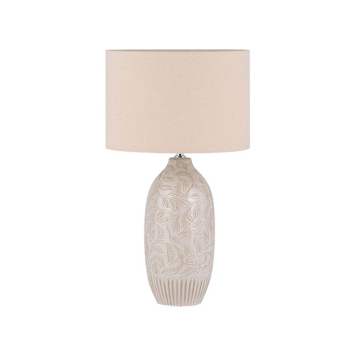 Ceramic Table Lamp Beige SALZA