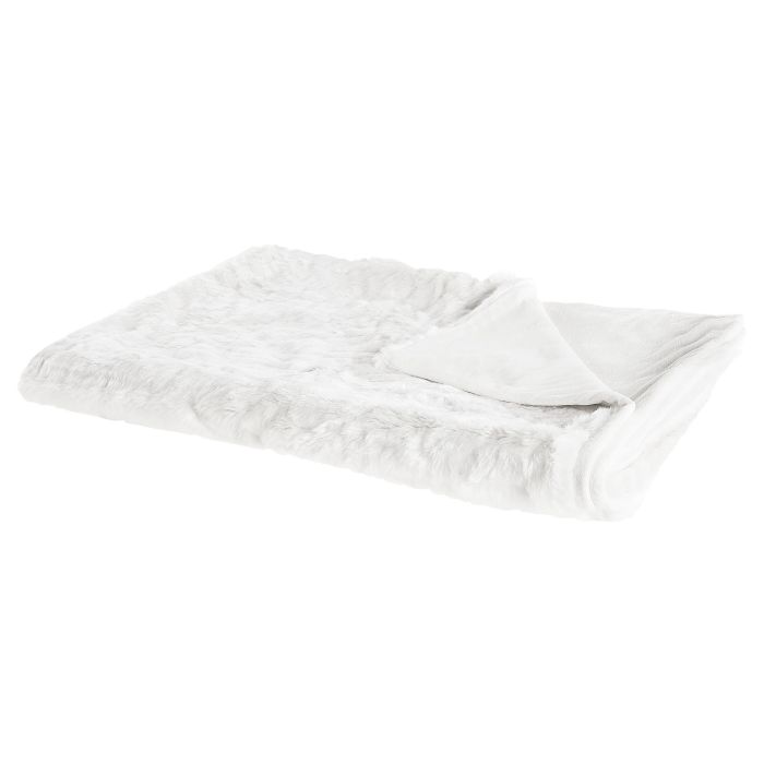 Blanket 150 x 200 cm White TOURZA