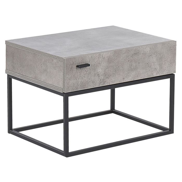 1 Drawer Bedside Table - Concrete Effect