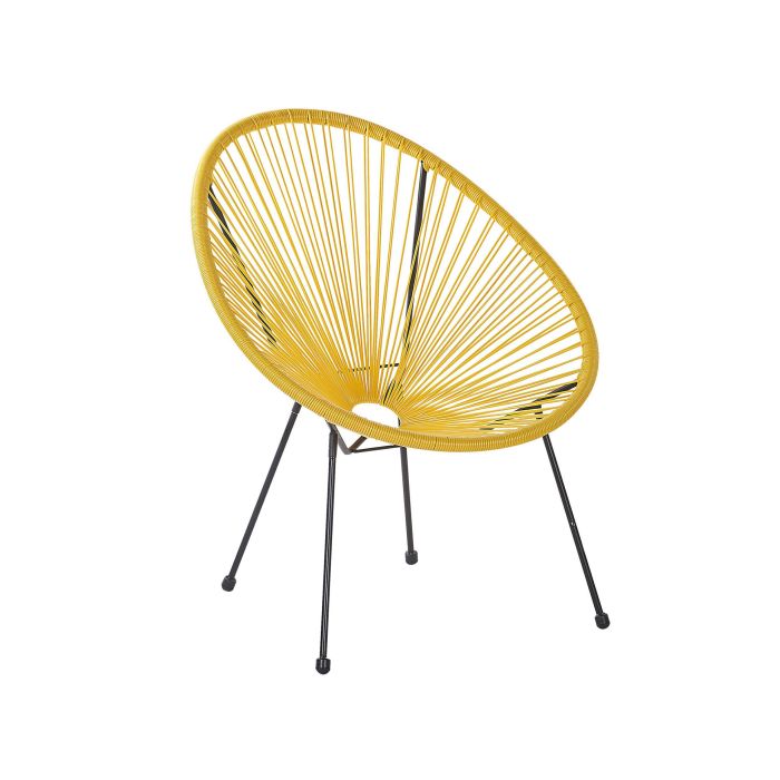 PE Rattan Accent Chair Yellow ACAPULCO II