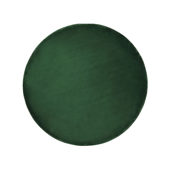 Round Viscose Area Rug 140cm Emerald Green
