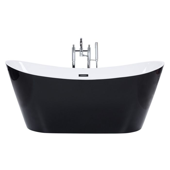 Freestanding Bath 1600 x 760 mm Black ANTIGUA