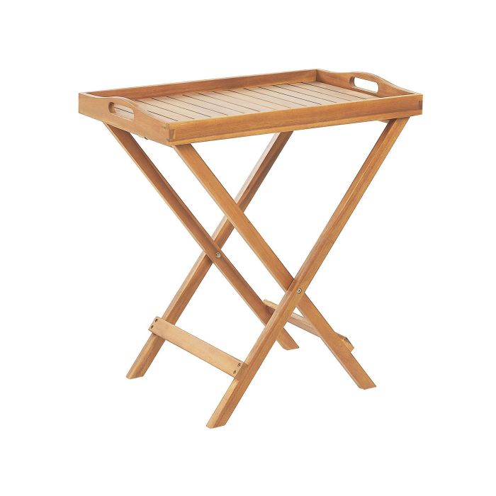 Acacia Wood Tea Table Light JAVA