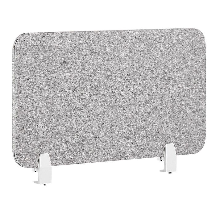 Desk Screen 80 x 40 cm Light Grey WALLY