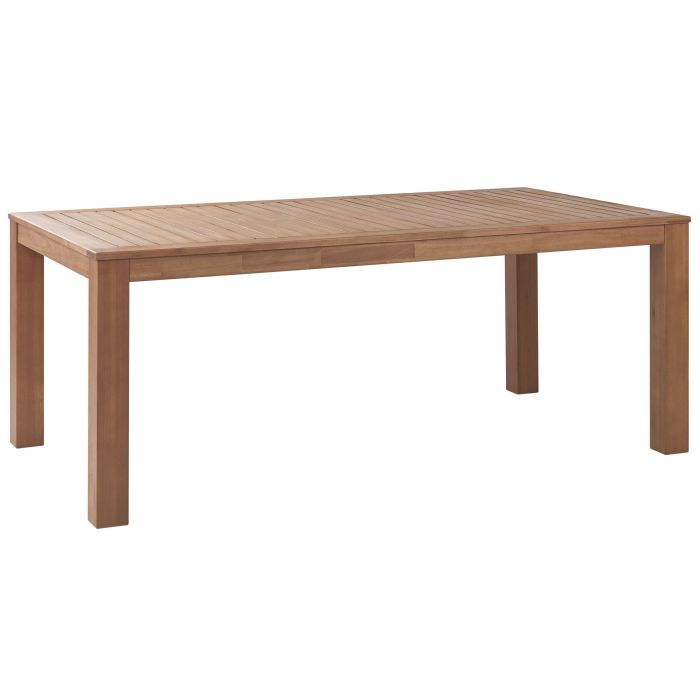Eucalyptus Garden Dining Table 190 x 105 cm Light Wood MONSANO