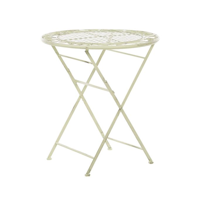 Metal Garden Bistro Table ø 70 cm Light Green BIVIO