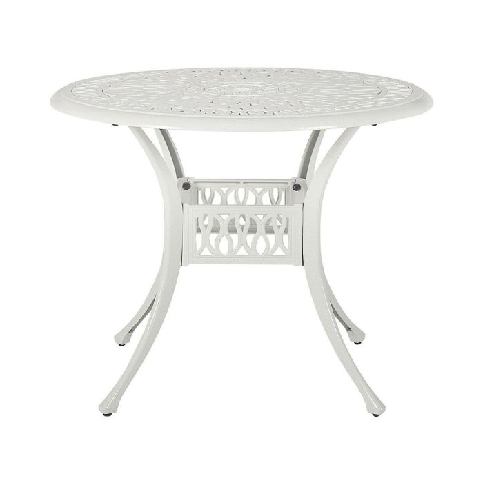 Round Garden Dining Table ⌀ 90 cm White ANCONA