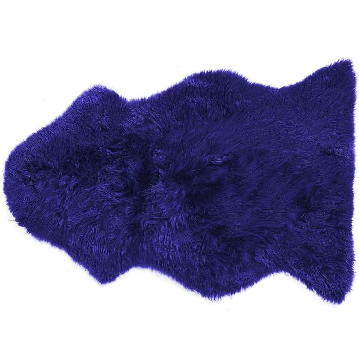 Sheepskin Rug Navy Blue