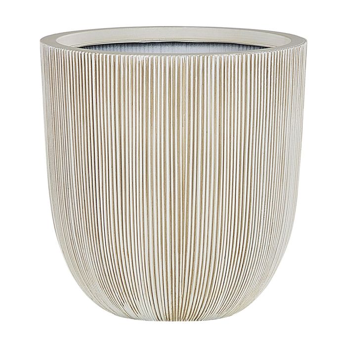 Plant Pot 44 x 44 x 48 cm Beige CHIOS