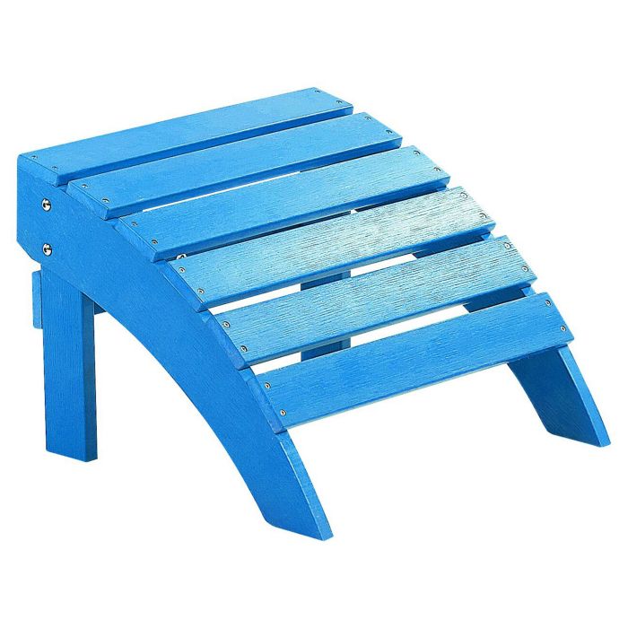 Garden Footstool Blue ADIRONDACK