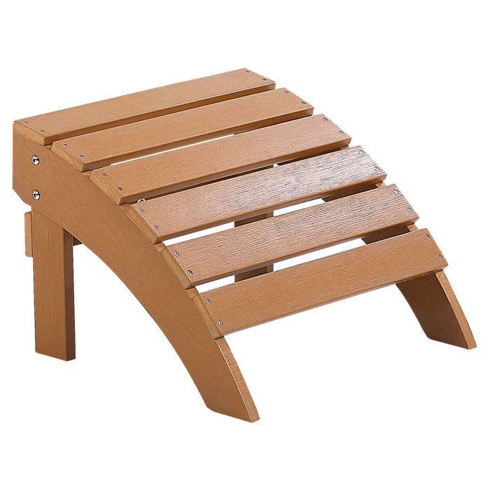 Garden Footstool Light Wood ADIRONDACK