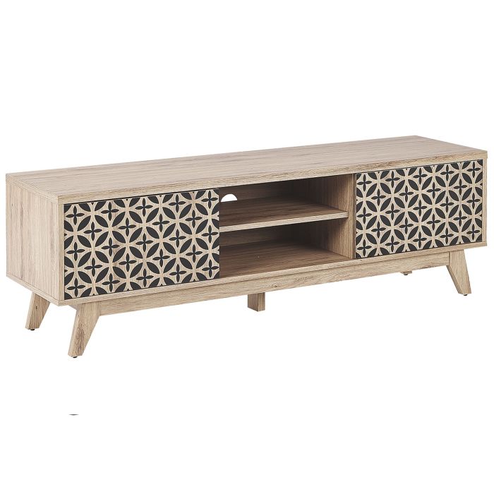 TV Stand Light Wood PRESCOT
