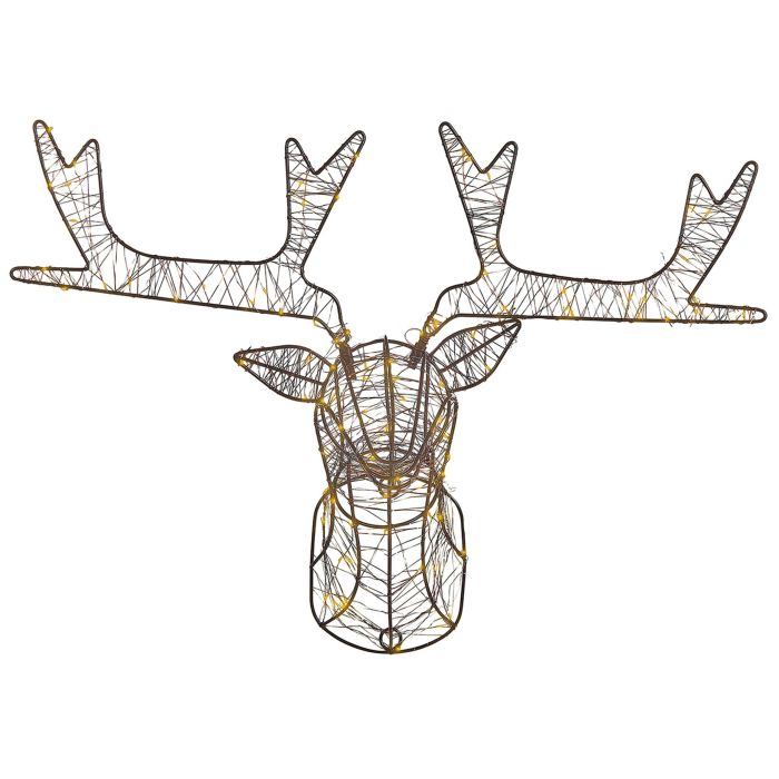 Outdoor LED Hanging Decor Reindeer Head 47 cm Black NELLIM