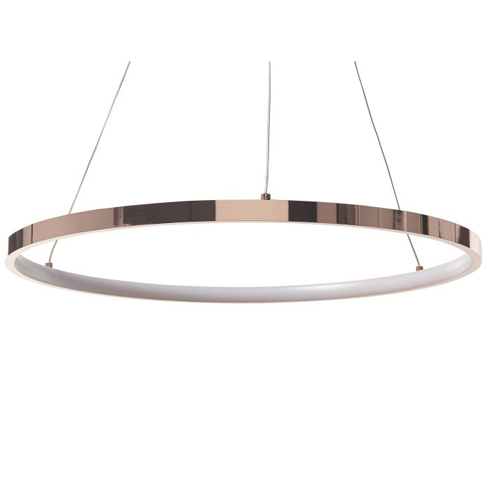 Metal LED Pendant Lamp ø 50 cm Rose Gold JORDAN