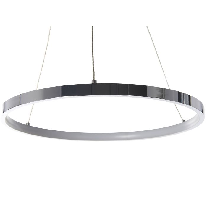 Metal LED Pendant Lamp ø 40 cm Silver JORDAN